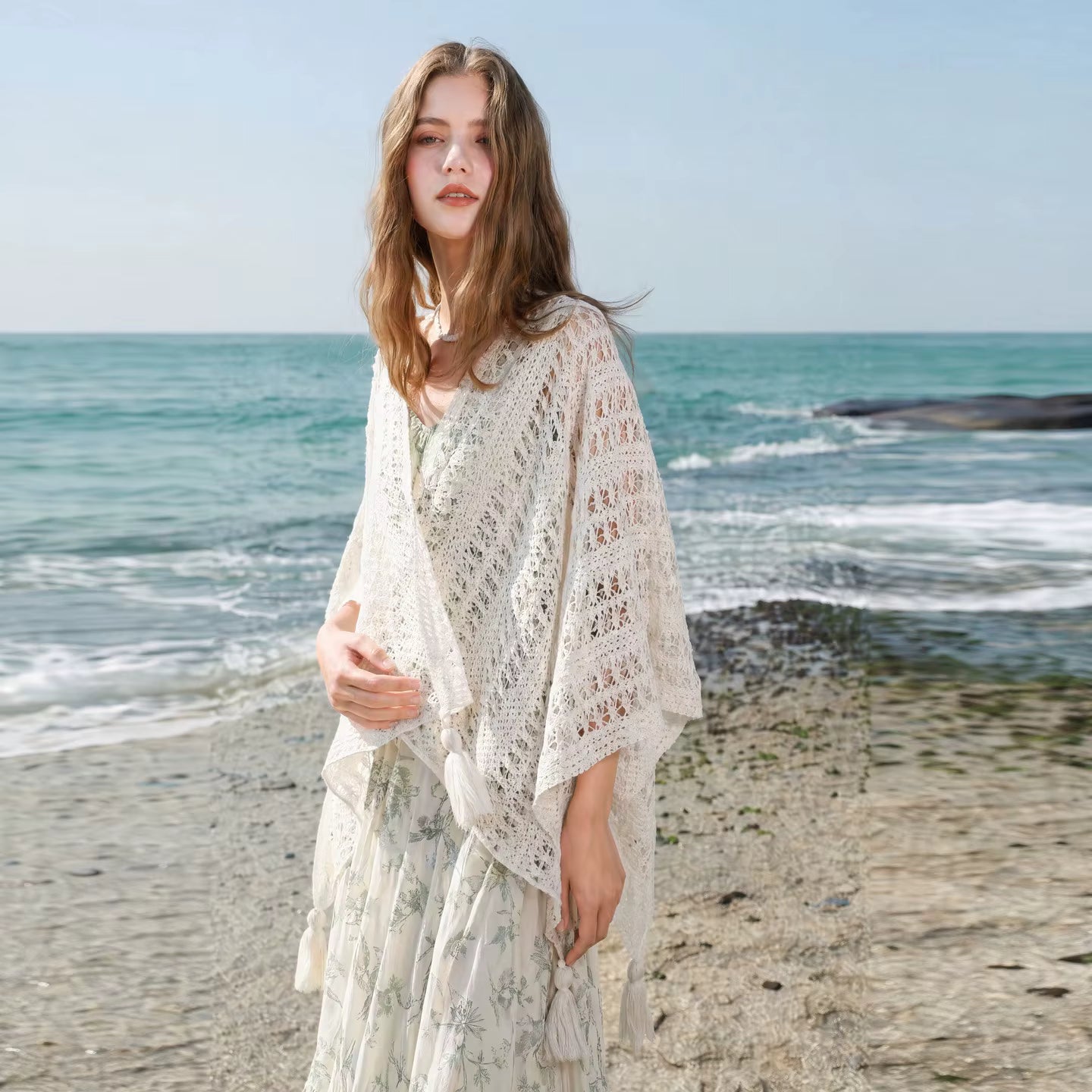 Pattern Poncho Crochet