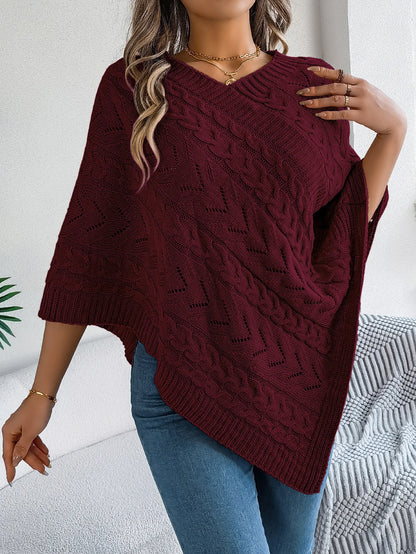Pullover Sweater Poncho